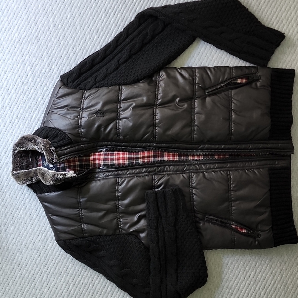 BUFFALO David Bitton Puffy Knit jacket M L